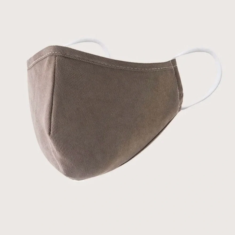 3 Reusable Cloth Face Masks Set Neutral Colors Washable Adult Unisex NEW